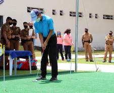 Colégio da Polícia Militar inaugura pista de golfe para alunos em Curitiba