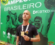 Policial militar do 4º Batalhão é campeão brasileiro de Parataekwondo em São Paulo