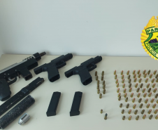 Polícia Militar do Litoral do estado apreende cinco armas de fogo e 260 munições em situações distintas
