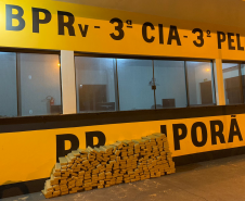 BPRv apreende mais de 250 quilos de maconha durante operação em Iporã (PR)