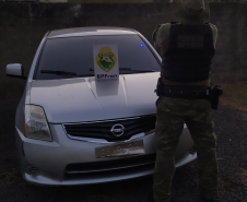 BPFRON recupera dois carros e apreende três armas de fogo em Guaíra, no Oeste do estado