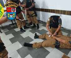 Policiais militares do Sudoeste do estado participam de instrução de atendimento pré-hospitalar