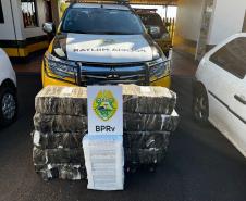 Em situações distintas, BPRv apreende 235 quilos de maconha, cigarros e produtos contrabandeados