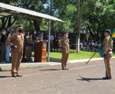 Solenidade marca a troca de comando do 6⁰ Batalhão da PM em Cascavel (PR)