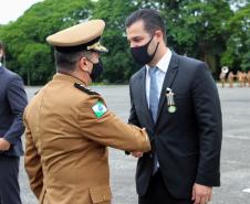 Comando Regional de Curitiba e da RMC comemora 11 anos de criação com entrega de medalhas a civis e militares