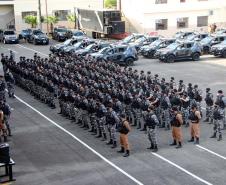 Operação do BPChoque coloca mais de 200 policiais e um helicóptero nas ruas de Curitiba e da Região Metropolitana