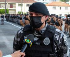 Operação do BPChoque coloca mais de 200 policiais e um helicóptero nas ruas de Curitiba e da Região Metropolitana