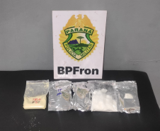 BPFRON apreende mais de 600 gramas de cocaína e 2,5 mil pacotes de cigarros no Oeste do estado