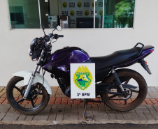 No Sudoeste do estado, PM encaminha adolescente e recupera uma motocicleta e um carro