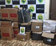 No Oeste do estado, policiais militares da fronteira apreendem 23 quilos de maconha, cigarros contrabandeados e três armas de fogo durante a Operação Hórus