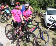 Mais de 200 ciclistas de todo Paraná participam junto com a PM de desafio de 27 quilômetros, no litoral
