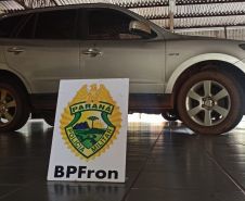 Em Guaíra (PR), BPFron recupera carro durante a Operação Hórus