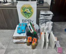 Em diferentes cidades, policiais rodoviários estaduais apreendem 200 quilos de maconha, porções de crack e equipamentos eletrônicos