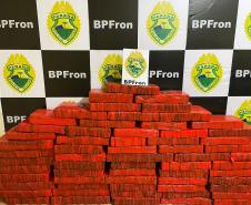 BPFron apreende mais de meia tonelada de maconha no Oeste do Estado