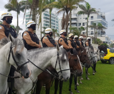 Polícia Militar reforça policiamento no Litoral com unidades especializadas