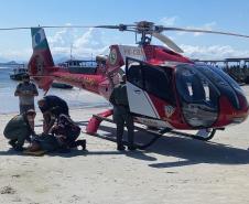 BPMOA leva vítima de AVC da Ilha do Mel a hospital de Paranaguá em sete minutos