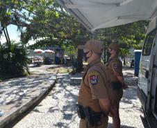 PM orienta sobre cuidados com a casa de praia e atitudes de prevenção na areia durante o Carnaval