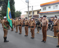 Batalhão de Trânsito completa 70 anos e recebe 45 novas motocicletas durante solenidade em Curitiba