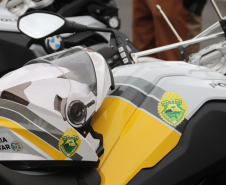 Batalhão de Trânsito completa 70 anos e recebe 45 novas motocicletas durante solenidade em Curitiba
