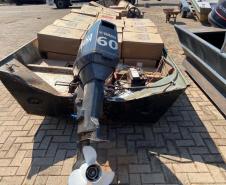 Ação conjunta na região de fronteira resulta na apreensão de 1,2 mil caixas de cigarros e num prejuízo de R$ 3 milhões ao crime. 