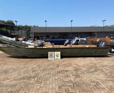 Ação conjunta na região de fronteira resulta na apreensão de 1,2 mil caixas de cigarros e num prejuízo de R$ 3 milhões ao crime. 