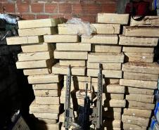BPFron e PF realizam grande apreensão de drogas e armas.