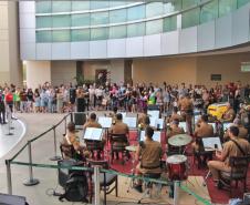 Exposição de viaturas e apresentação da Banda de música. 