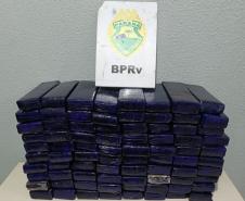 BPRv apreende quase 230 kg de maconha no último final de semana. 