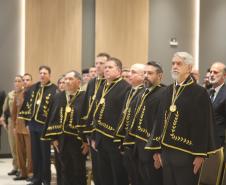 O evento contou com a presença de diversas autoridades civis e militares, além de amigos e familiares dos membros da academia
