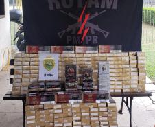 Batalhão de Polícia Rodoviária (BPRv), realizou grandes apreensões de drogas e mercadorias ilícitas por todo o estado do Paraná