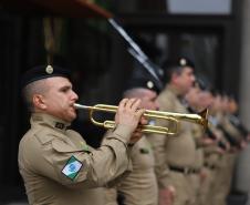 O Coronel André Cristiano Dorecki, que estava à frente do 3º CRPM, transmitiu oficialmente o comando ao Tenente-Coronel Carlos Alberto Rocha