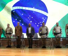 O Coronel André Cristiano Dorecki, que estava à frente do 3º CRPM, transmitiu oficialmente o comando ao Tenente-Coronel Carlos Alberto Rocha