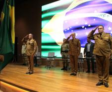 O Coronel André Cristiano Dorecki, que estava à frente do 3º CRPM, transmitiu oficialmente o comando ao Tenente-Coronel Carlos Alberto Rocha