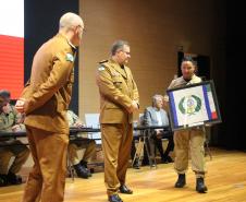 O Coronel André Cristiano Dorecki, que estava à frente do 3º CRPM, transmitiu oficialmente o comando ao Tenente-Coronel Carlos Alberto Rocha