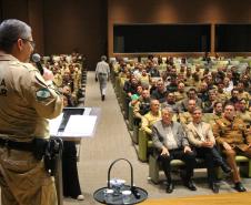 O Coronel André Cristiano Dorecki, que estava à frente do 3º CRPM, transmitiu oficialmente o comando ao Tenente-Coronel Carlos Alberto Rocha