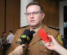 O Coronel André Cristiano Dorecki, que estava à frente do 3º CRPM, transmitiu oficialmente o comando ao Tenente-Coronel Carlos Alberto Rocha