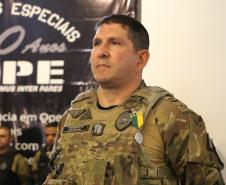 Durante o evento ocorreram homenagens, entrega de certificados e medalhas a policiais que se destacaram ao longo dos anos