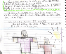 Carta feita pelo Vinicius