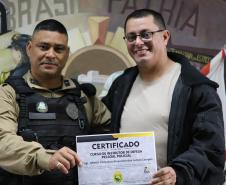 Formatura do Curso de Capacitação em Instrutor de Defesa Pessoal Policial marca fortalecimento da doutrina na PMPR