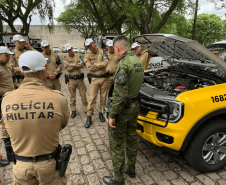 POLICIAIS DO BPTRAN REALIZARAM CURSO DE DIREÇÃO DEFENSIVA OFF-ROAD E OPERAÇÃO DAS NOVAS VIATURAS RANGER 4X4