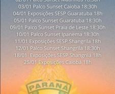 Banda da Polícia Militar do Paraná (PMPR) se apresentou no Palco Sunset