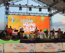 Banda da Polícia Militar do Paraná (PMPR) se apresentou no Palco Sunset