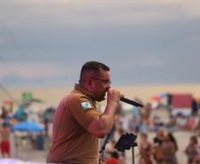 Banda da Polícia Militar do Paraná (PMPR) se apresentou no Palco Sunset