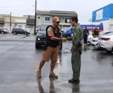 O coronel Jefferson Silva, acompanhado pelo Chefe do Estado-Maior, coronel Paulo Roberto Lima, realizaram encontros para acompanhar de perto as atividades 