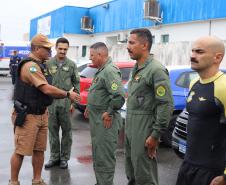 O coronel Jefferson Silva, acompanhado pelo Chefe do Estado-Maior, coronel Paulo Roberto Lima, realizaram encontros para acompanhar de perto as atividades 