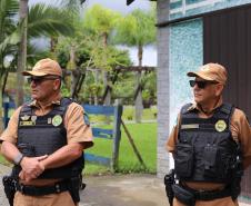 O coronel Jefferson Silva, acompanhado pelo Chefe do Estado-Maior, coronel Paulo Roberto Lima, realizaram encontros para acompanhar de perto as atividades 