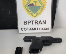 BPTRAN ENCONTRA ARMA DURANTE OPERAÇÃO BLOQUEIO EM CURITIBA