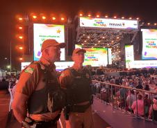 Polícia Militar do Paraná garante a segurança no penúltimo fim de semana de shows do Verão Maior
