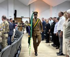 Solenidade de entrega de comando do 5º Comando Regional de Polícia Militar da PMPR