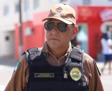 Chefe do Estado-Maior da PMPR realiza visita técnica aos locais do Carnaval 2025 em Guaratuba